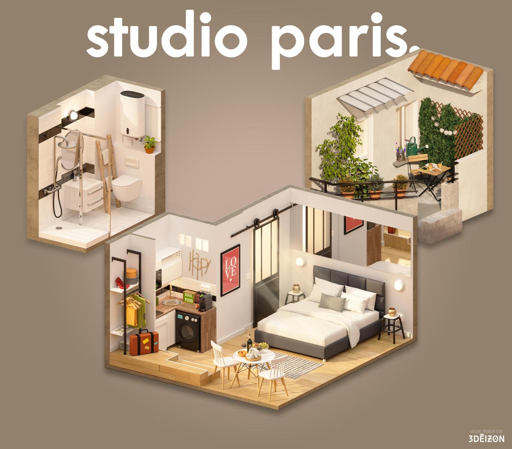 Studio Terrasse Privee 5 Min To Eiffel Tower Paříž Exteriér fotografie